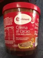 Mängden socker i Crema al cacao con avellanas