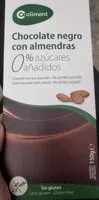 Mängden socker i Chocolate negro con almendras