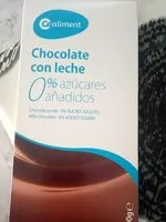 Mängden socker i Chocolate con leche 0%azucares añadidos