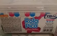 Mängden socker i Rola pica , arome fraise