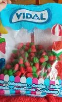 Mängden socker i Gominolas fresas