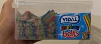 Mängden socker i Rainbow belts vidal
