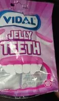 Mängden socker i Vidal Jelly Teeth