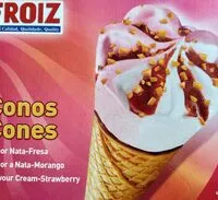 Mängden socker i Conos de fresa