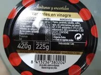 Mängden socker i Encurtidos variante vinagre