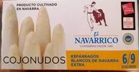 Mängden socker i Espárragos blancos de Navarra extra cojonudos