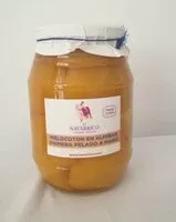 Mängden socker i Melocoton en almibar