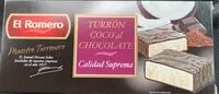 Mängden socker i Turrón de coco al chocolate