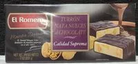 Mängden socker i Turrón Nata Nueces al Chocolate