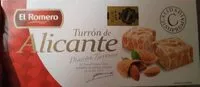 Mängden socker i Turrón de Alicante