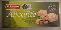 Mängden socker i Turrón de alicante