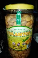 Mängden socker i Altramuces salados