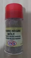 Mängden socker i Pimiento negro molido