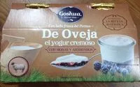 Mängden socker i Yogur cremoso con leche de oveja con moras y arándanos