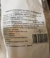 Mängden socker i Anneaux d'encornet au point de sel surgelés