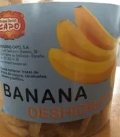 Mängden socker i Banana deshidratada