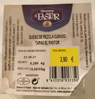 Mängden socker i Queso de mezcla curado