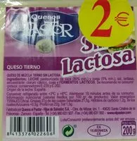 Mängden socker i Queso sin lactosa