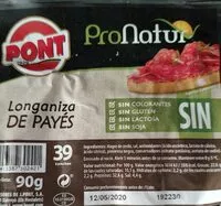Mängden socker i Longaniza de Payés