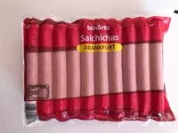 Mängden socker i Salchichas Frankfurt