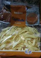 Mängden socker i Tagliatelle al huevo