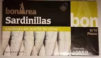 Mängden socker i Sardinillas en aceite de oliva