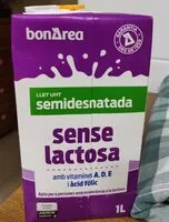 Mängden socker i Leche sin lactosa semidesnatada