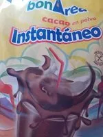 Mängden socker i Cacao en polvo instantaneo