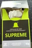 Mängden socker i Cafè en Càpsules Compostable: Supreme