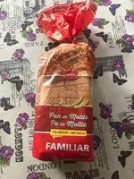 Mängden socker i Pan de molde familiar