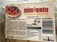 Mängden socker i Pimiento a la brasa de leña natural