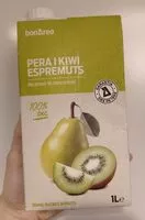 Mängden socker i Pera y kiwi exprimidos