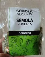 Mängden socker i Sèmola de verdures/Sémola de verduras