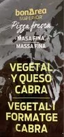 Mängden socker i Pizza Fresca Vegetal Y Queso Cabra