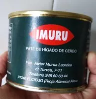 Mängden socker i Imuru  paté de hígado de cerdo