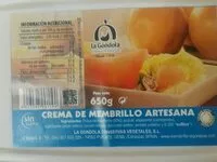 Mängden socker i Crema de membrillo artesana