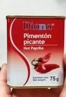 Mängden socker i Diana Pimentón Picante