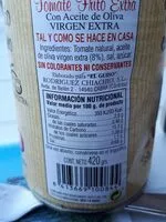 Mängden socker i Tomate frito casero auténtico