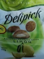 Mängden socker i Delipick. Mini Galletas rellenas de crema sabor limón