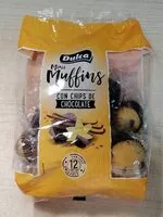 Mängden socker i Mini Muffins con chips de chocolate