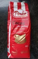 Mängden socker i Cacao en polvo