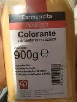 Mängden socker i Colorante alimenticio