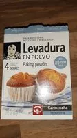 Mängden socker i Levadura en polvo