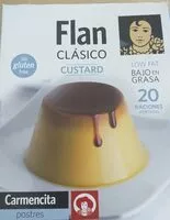 Mängden socker i Flan clásico Custard