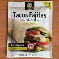 Mängden socker i Sazonador tacos y fajitas