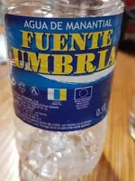 Mängden socker i Agua de manantial