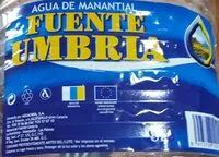 Mängden socker i Agua Fuente Umbría