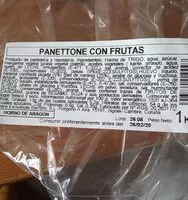 Mängden socker i Panettone con frutas