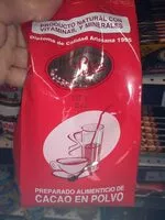 Mängden socker i Cacao en polvo