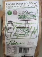 Mängden socker i Cacao puro en polvo desgrasado y natural